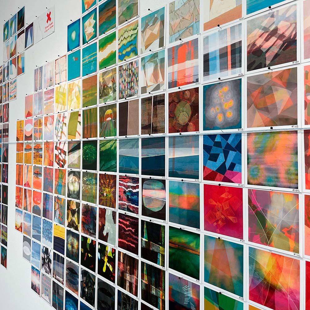 Partial view of The First Thousand art installation