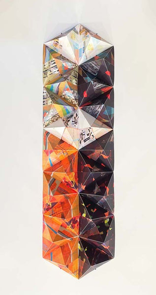 Memories: February and December, Mixed media 48 x 14 x 3.5