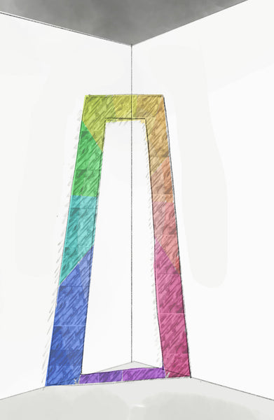 Prism Portal, 95 x 36 x 30, 2026