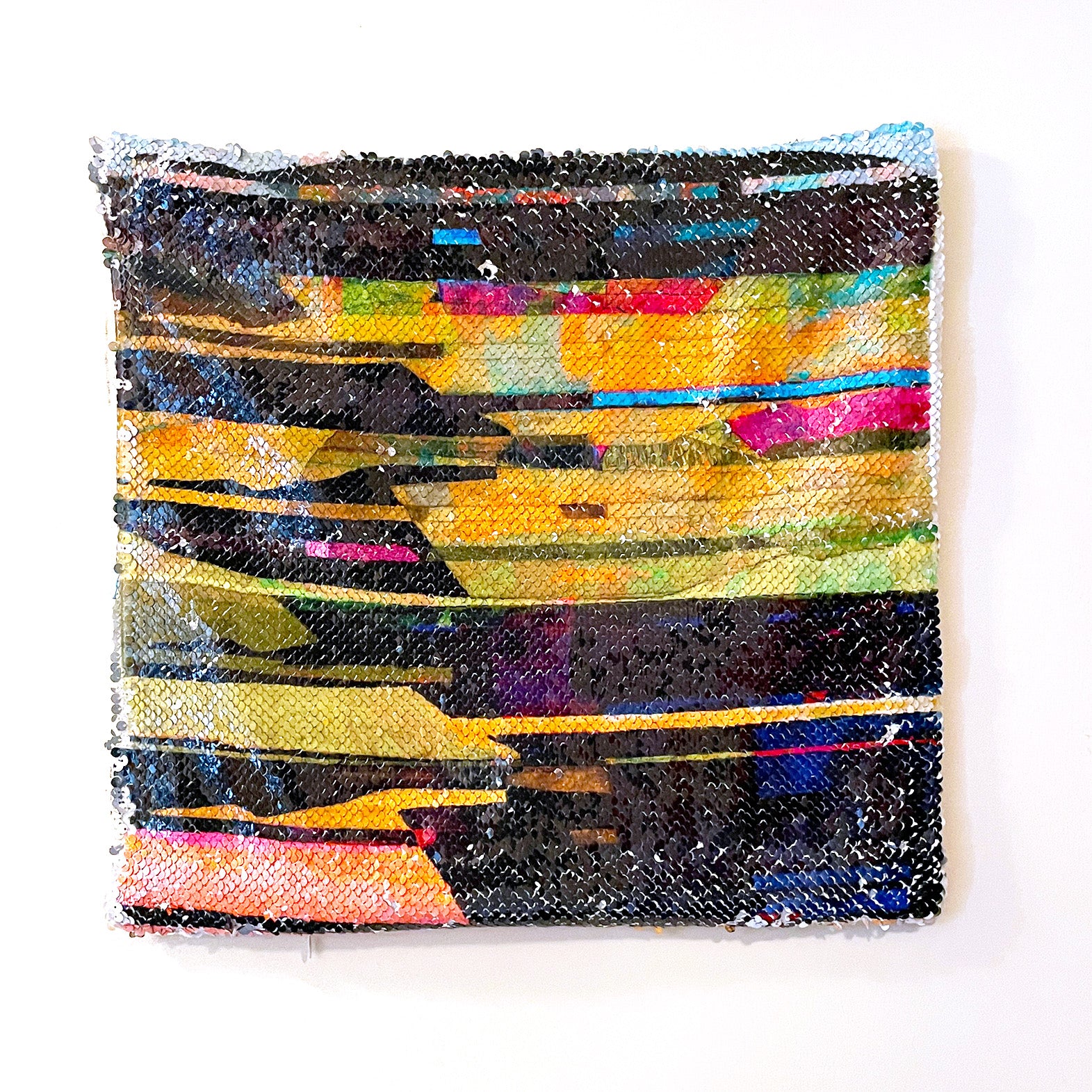 Sequin Pillow - No. 1208, 'Torrent Span'